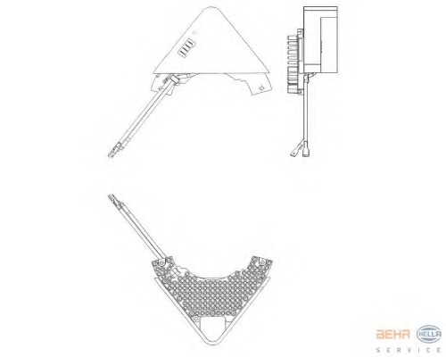Reglaj, suflanta de interior 5HL 351 321-271 HELLA - Motor ventilator/piese