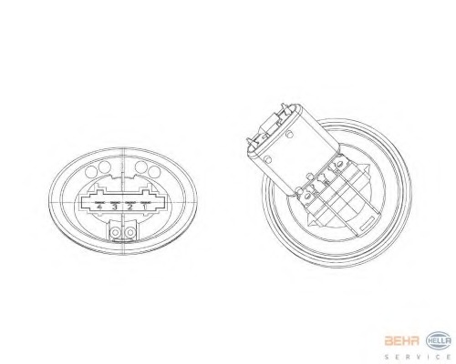 Reglaj, suflanta de interior 5HL 351 321-301 HELLA - Motor ventilator/piese