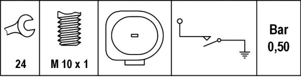 Senzor presiune ulei 6ZL 008 280-001 HELLA - Ungere Senzor presiune ulei 6ZL 008 280-001 HELLA - Ungere