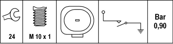 Senzor presiune ulei 6ZL 008 280-011 HELLA - Comutator presiune ulei / senzor / supapa Senzor presiune ulei 6ZL 008 280-011 HELLA - Comutator presiune ulei / senzor / supapa