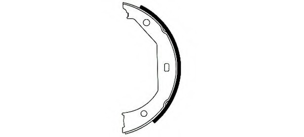 Set saboti frana, frana de mana 8DA 355 050-381 HELLA - Frana tambur Set saboti frana, frana de mana 8DA 355 050-381 HELLA - Frana tambur