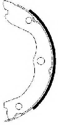 Set saboti frana, frana de mana 8DA 355 050-611 HELLA - Frana de mana Set saboti frana, frana de mana 8DA 355 050-611 HELLA - Frana de mana