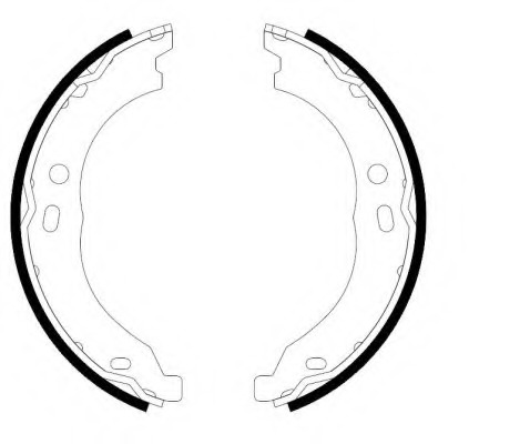 Set saboti frana, frana de mana 8DA 355 050-751 HELLA - Frana de mana Set saboti frana, frana de mana 8DA 355 050-751 HELLA - Frana de mana