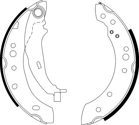 Set saboti frana 8DB 355 000-271 HELLA - Material frictiune sabot frana/ sabot frana Set saboti frana 8DB 355 000-271 HELLA - Material frictiune sabot frana/ sabot frana