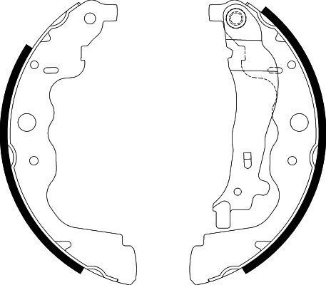 Set saboti frana 8DB 355 000-301 HELLA - Material frictiune sabot frana/ sabot frana Set saboti frana 8DB 355 000-301 HELLA - Material frictiune sabot frana/ sabot frana