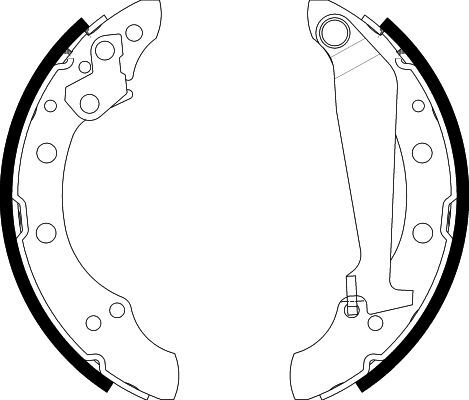 Set saboti frana 8DB 355 001-311 HELLA - Material frictiune sabot frana/ sabot frana Set saboti frana 8DB 355 001-311 HELLA - Material frictiune sabot frana/ sabot frana