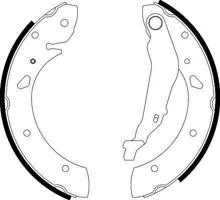 Set saboti frana 8DB 355 001-761 HELLA - Frana tambur Set saboti frana 8DB 355 001-761 HELLA - Frana tambur