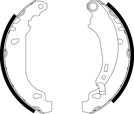 Set saboti frana 8DB 355 002-261 HELLA - Frana tambur Set saboti frana 8DB 355 002-261 HELLA - Frana tambur