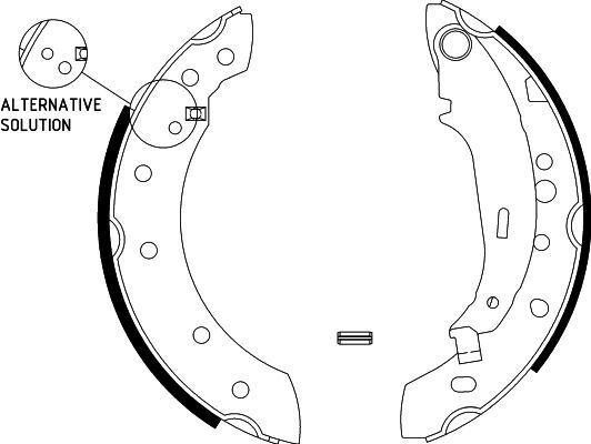 Set saboti frana 8DB 355 002-771 HELLA - Frana tambur Set saboti frana 8DB 355 002-771 HELLA - Frana tambur