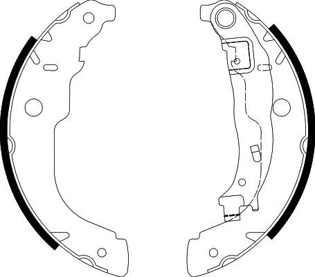 Set saboti frana 8DB 355 003-031 HELLA - Material frictiune sabot frana/ sabot frana Set saboti frana 8DB 355 003-031 HELLA - Material frictiune sabot frana/ sabot frana