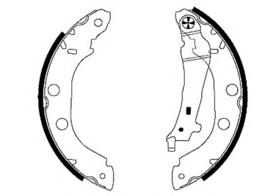 Set saboti frana 8DB 355 004-671 HELLA - Material frictiune sabot frana/ sabot frana Set saboti frana 8DB 355 004-671 HELLA - Material frictiune sabot frana/ sabot frana