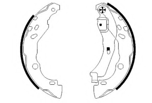 Set saboti frana 8DB 355 004-901 HELLA - Frana tambur Set saboti frana 8DB 355 004-901 HELLA - Frana tambur