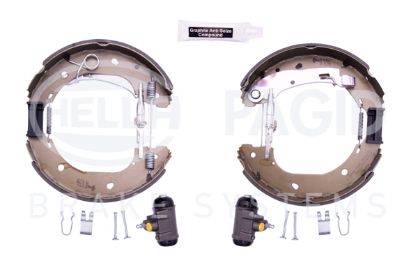 Set saboti frana 8DB 355 005-091 HELLA - Material frictiune sabot frana/ sabot frana