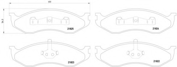 set placute frana,frana disc 8DB 355 008-231 HELLA - Frana disc