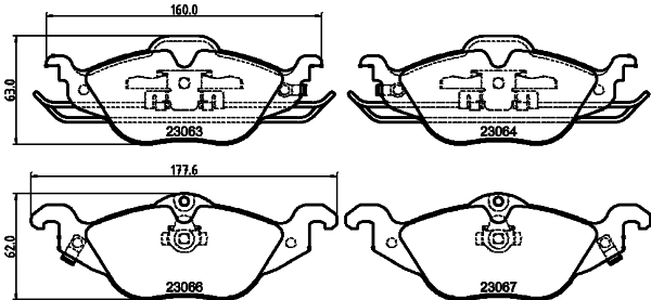 set placute frana,frana disc 8DB 355 008-571 HELLA - Frana disc set placute frana,frana disc 8DB 355 008-571 HELLA - Frana disc
