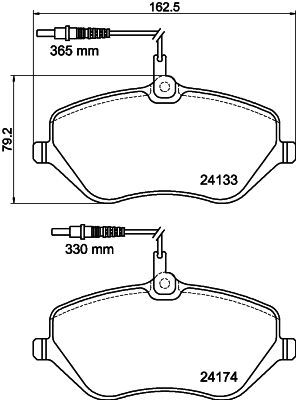 set placute frana,frana disc 8DB 355 011-491 HELLA - Set placute frana set placute frana,frana disc 8DB 355 011-491 HELLA - Set placute frana