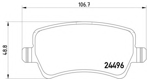 set placute frana,frana disc 8DB 355 012-941 HELLA - Frana disc