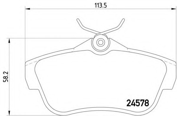 set placute frana,frana disc 8DB 355 013-421 HELLA - Frana disc