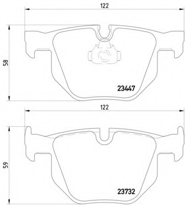 set placute frana,frana disc 8DB 355 013-941 HELLA - Set placute frana