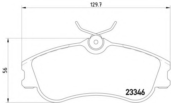 set placute frana,frana disc 8DB 355 018-541 HELLA - Frana disc