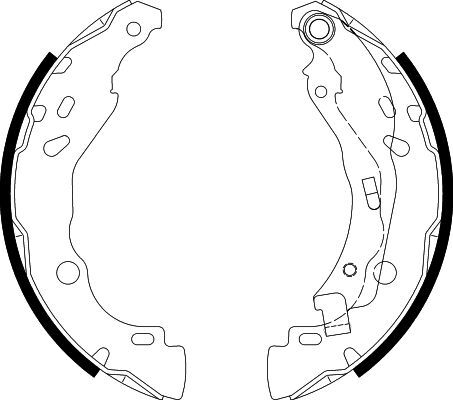 Set saboti frana 8DB 355 020-081 HELLA - Material frictiune sabot frana/ sabot frana Set saboti frana 8DB 355 020-081 HELLA - Material frictiune sabot frana/ sabot frana