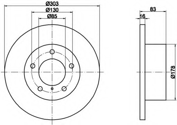 Disc frana 8DD 355 100-391 HELLA - Frana disc Disc frana 8DD 355 100-391 HELLA - Frana disc