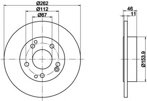 Disc frana 8DD 355 100-731 HELLA - Frana disc Disc frana 8DD 355 100-731 HELLA - Frana disc