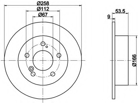 Disc frana 8DD 355 100-951 HELLA - Disc frana Disc frana 8DD 355 100-951 HELLA - Disc frana