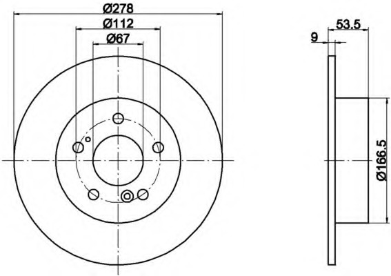 Disc frana 8DD 355 101-001 HELLA - Disc frana Disc frana 8DD 355 101-001 HELLA - Disc frana