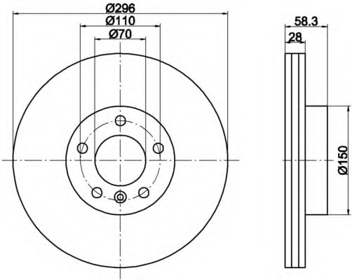 Disc frana 8DD 355 102-831 HELLA - Disc frana Disc frana 8DD 355 102-831 HELLA - Disc frana