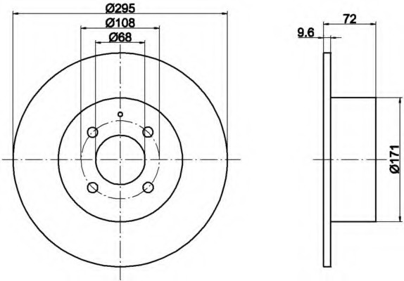 Disc frana 8DD 355 102-911 HELLA - Frana disc Disc frana 8DD 355 102-911 HELLA - Frana disc