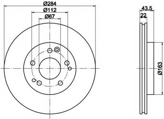 Disc frana 8DD 355 103-061 HELLA - Disc frana Disc frana 8DD 355 103-061 HELLA - Disc frana