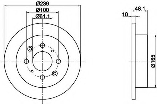 Disc frana 8DD 355 103-111 HELLA - Disc frana Disc frana 8DD 355 103-111 HELLA - Disc frana