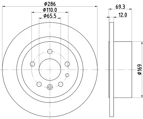Disc frana 8DD 355 103-741 HELLA - Disc frana Disc frana 8DD 355 103-741 HELLA - Disc frana