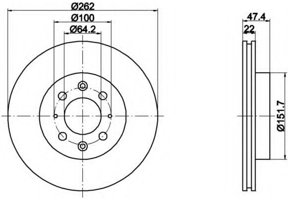 Disc frana 8DD 355 104-041 HELLA - Disc frana Disc frana 8DD 355 104-041 HELLA - Disc frana