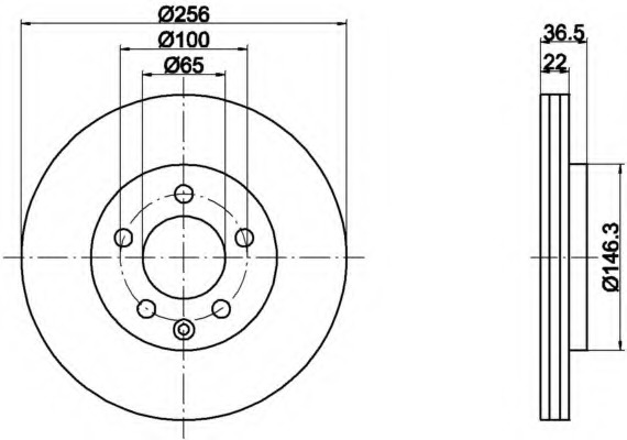 Disc frana 8DD 355 105-361 HELLA - Disc frana Disc frana 8DD 355 105-361 HELLA - Disc frana