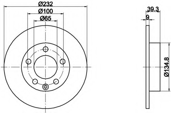 Disc frana 8DD 355 105-401 HELLA - Disc frana Disc frana 8DD 355 105-401 HELLA - Disc frana