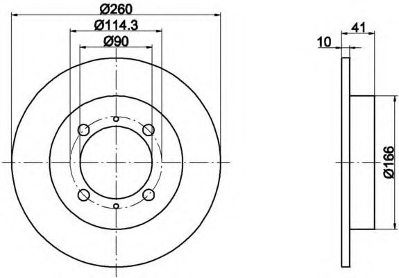 Disc frana 8DD 355 105-461 HELLA - Disc frana Disc frana 8DD 355 105-461 HELLA - Disc frana