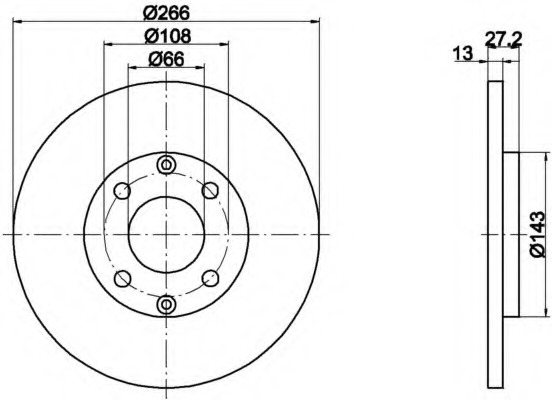 Disc frana 8DD 355 105-751 HELLA - Disc frana Disc frana 8DD 355 105-751 HELLA - Disc frana