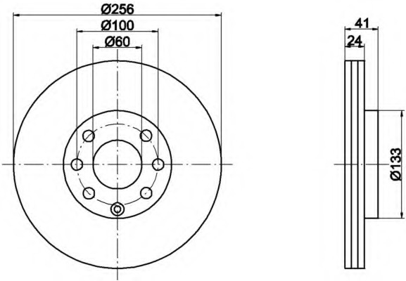 Disc frana 8DD 355 106-041 HELLA - Frana disc Disc frana 8DD 355 106-041 HELLA - Frana disc