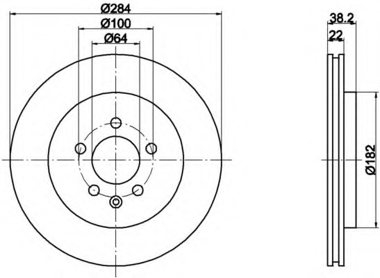 Disc frana 8DD 355 107-251 HELLA - Disc frana Disc frana 8DD 355 107-251 HELLA - Disc frana