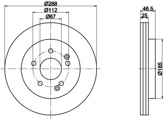 Disc frana 8DD 355 107-471 HELLA - Disc frana Disc frana 8DD 355 107-471 HELLA - Disc frana