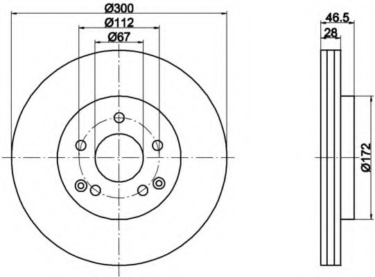 Disc frana 8DD 355 107-491 HELLA - Disc frana Disc frana 8DD 355 107-491 HELLA - Disc frana