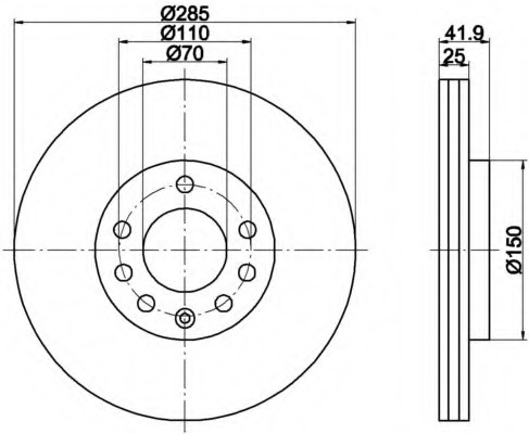 Disc frana 8DD 355 109-231 HELLA - Disc frana Disc frana 8DD 355 109-231 HELLA - Disc frana