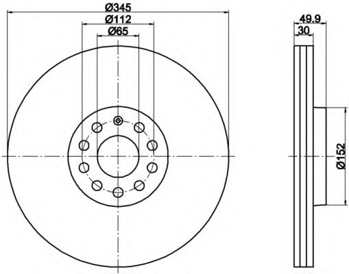 Disc frana 8DD 355 109-541 HELLA - Disc frana Disc frana 8DD 355 109-541 HELLA - Disc frana