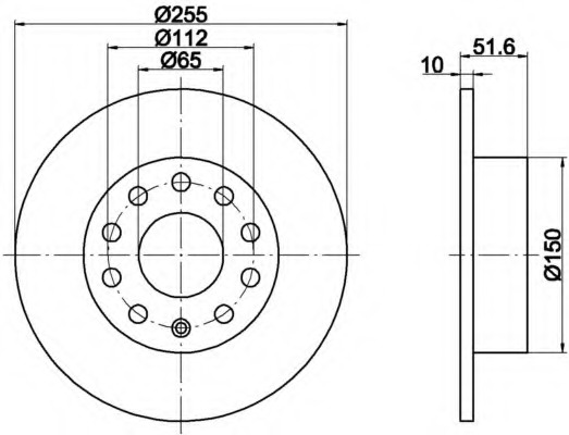 Disc frana 8DD 355 109-591 HELLA - Disc frana Disc frana 8DD 355 109-591 HELLA - Disc frana