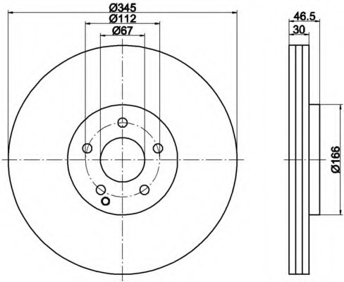 Disc frana 8DD 355 110-101 HELLA - Disc frana Disc frana 8DD 355 110-101 HELLA - Disc frana