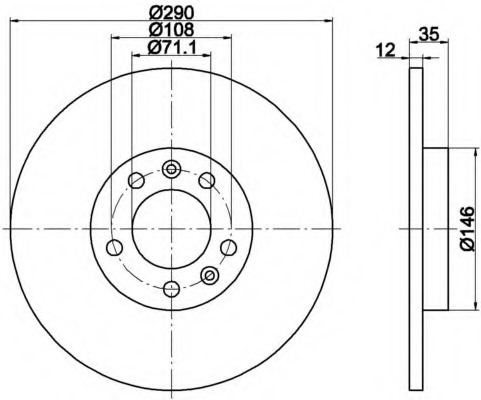 Disc frana 8DD 355 110-791 HELLA - Disc frana Disc frana 8DD 355 110-791 HELLA - Disc frana