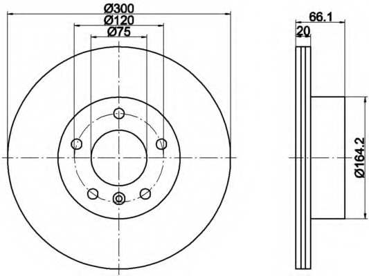 Disc frana 8DD 355 111-271 HELLA - Disc frana Disc frana 8DD 355 111-271 HELLA - Disc frana