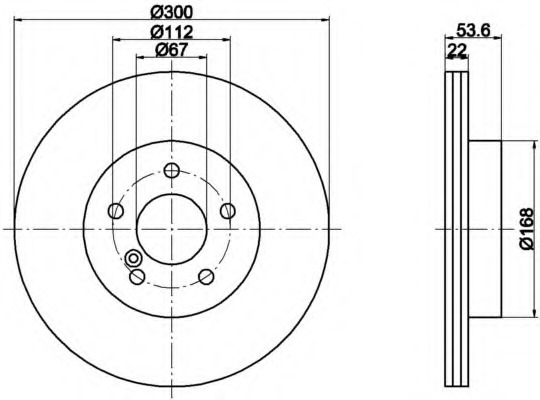 Disc frana 8DD 355 111-851 HELLA - Disc frana Disc frana 8DD 355 111-851 HELLA - Disc frana